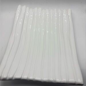 White Asparagus Ceramic Tray/Plate